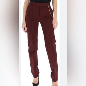 Givenchy Straight Leg G-Chain Wool & Mohair Trousers